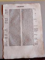 Nicolaus de Lyra - Sheet from Incunable Biblia latina