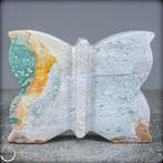 Jaspe-Agate Naturelle Très Artistique Sculpture de papillon-