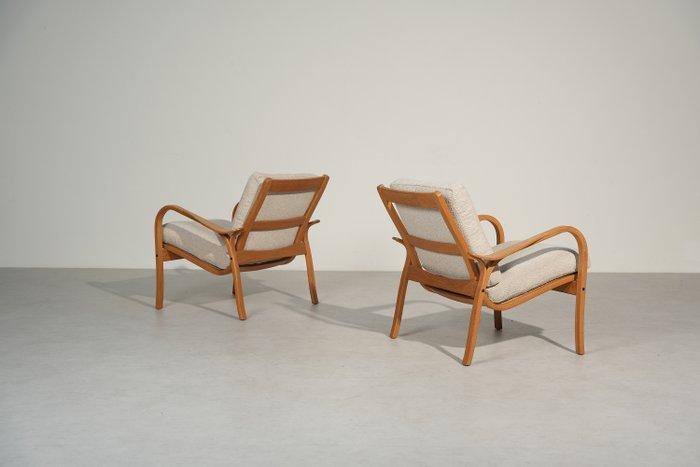 Swedese - Yngve Ekström - Fauteuil (2) - eik, Antiek en Kunst, Kunst | Designobjecten