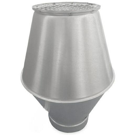 Deflectorkap Ø 160mm met aansluiting voor spiraalbuis galva, Doe-het-zelf en Bouw, Ventilatie en Afzuiging, Nieuw, Verzenden