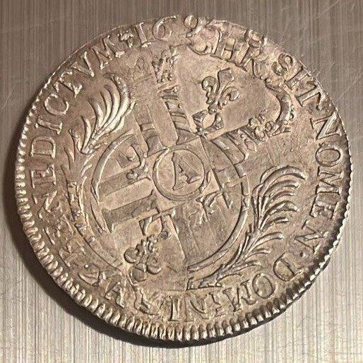 Frankrijk. Louis XIV (1643-1715). Ecu 1695-A, Paris (Zonder, Postzegels en Munten, Munten | Europa | Euromunten