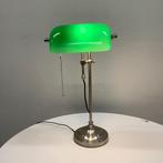 Notaris / bankiers bureaulamp, Groen, Huis en Inrichting, Lampen | Tafellampen, Gebruikt