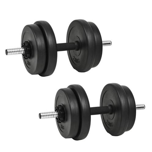 vidaXL Halterset 20 kg 14-delig, Sport en Fitness, Fitnessmaterialen, Nieuw, Verzenden