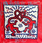 Freda People - Super Rare Haring XL, Antiek en Kunst, Kunst | Schilderijen | Modern