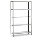 Rvs stelling 5 hoog 1600x500x2000 mm, Verzenden