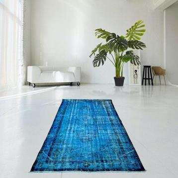Bleu vintage - Tapis - 246 cm - 167 cm - avec certificat
