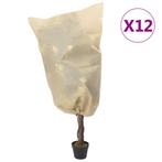 vidaXL Plantenhoezen met trekkoord 12 st 70 g/m² 0,8x0,8 m, Verzenden, Nieuw