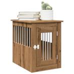 vidaXL Hondenbench 45x62x59 cm bewerkt hout artisanaal, Dieren en Toebehoren, Verzenden, Nieuw