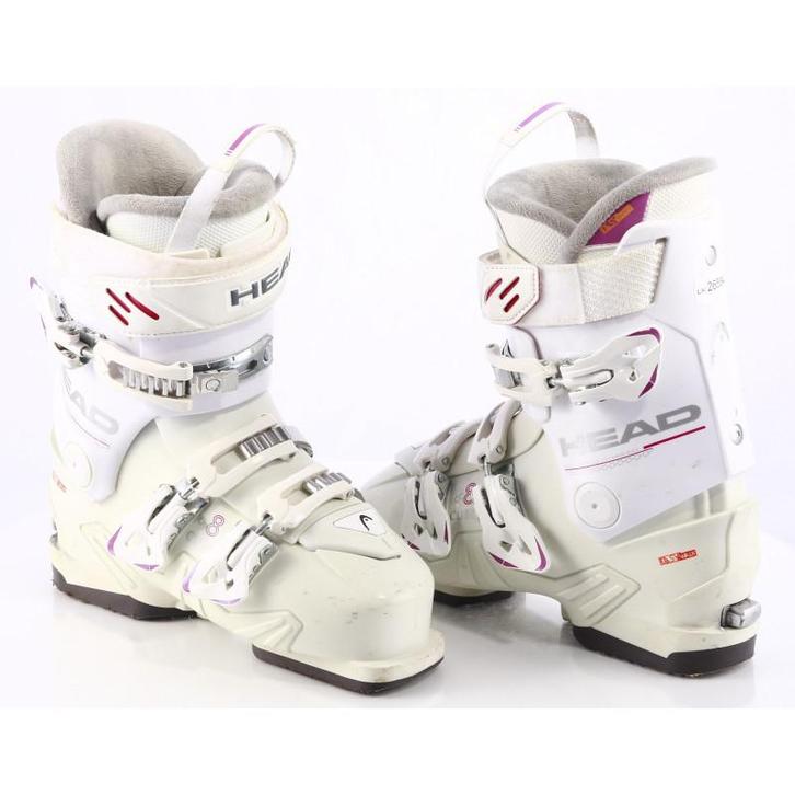 38 38,5 dames skischoenen HEAD CUBE3 8, white, auto SKI/WALK, Sport en Fitness, Skiën en Langlaufen, Ski, Schoenen, Gebruikt, Head