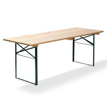 Biertafel groen hout | 2200x500x780(h)mm VEBA, Verzenden