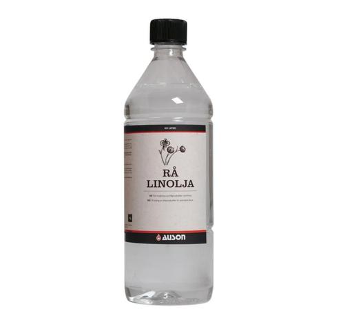 Auson Ruwe Lijnzaadolie Bruin 1L, Doe-het-zelf en Bouw, Verf, Beits en Lak, Bruin, Nieuw, Verzenden