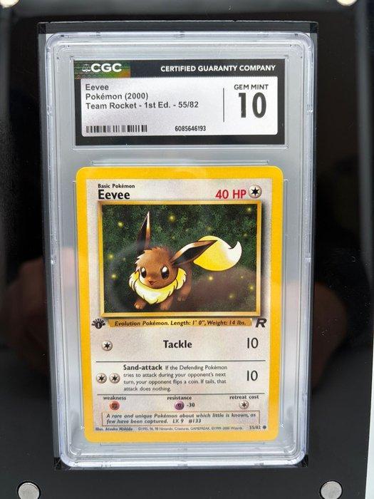 Pokémon Graded card - Eevee First edition - CGC - WOTC -, Hobby en Vrije tijd, Verzamelkaartspellen | Pokémon