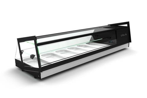 Koelvitrine | 3 Schappen | Zwart | LED | +2°C/+6°C |SAYL, Articles professionnels, Horeca | Équipement de cuisine, Envoi