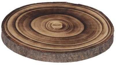 Boomstamschijf Paulownia slice Fire Hout 20x2 cm, Huis en Inrichting, Woonaccessoires | Kunstplanten en Kunstbloemen, Nieuw
