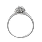 Bague - 18 carats Or blanc - 0.22ct. tw. Diamant (Naturelle), Handtassen en Accessoires, Ringen, Nieuw