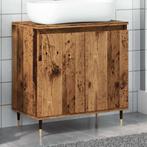vidaXL Badkamerkast 58x33x60 cm bewerkt hout oud houtkleurig, Verzenden