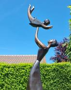 sculptuur, Mother and child - 160 cm - Brons