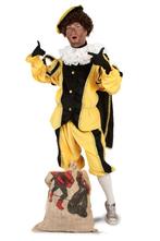 Luxe Piet Kostuum Geel XS-S + Gratis Pietenschmink Pak Piete, Ophalen of Verzenden, Nieuw