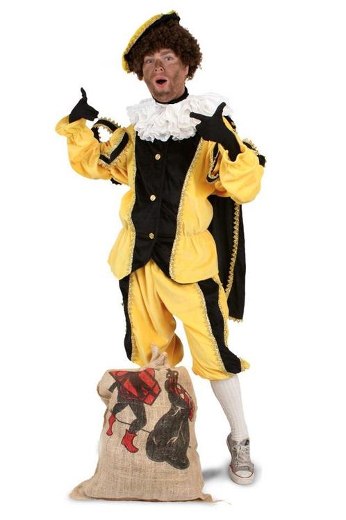 Luxe Piet Kostuum Geel XS-S + Gratis Pietenschmink Pak Piete, Kleding | Dames, Carnavalskleding en Feestkleding, Nieuw, Ophalen of Verzenden