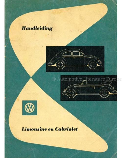 1956 VOLKSWAGEN KEVER INSTRUCTIEBOEK NEDERLANDS, Auto diversen, Handleidingen en Instructieboekjes