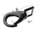 Musketonhaak met rechthoekige clip 22 en 25mm Zwart, Tuin en Terras, Verzenden, Nieuw