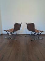 ICF - Ross Littell - Lounge stoel - PLR1 - Leder, Metaal, Antiek en Kunst