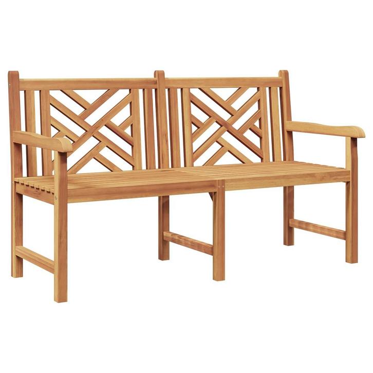 vidaXL Bank Bruin 150 x 60 x 90 cm Massief Teakhout, Tuin en Terras, Tuinsets en Loungesets, Nieuw, Verzenden