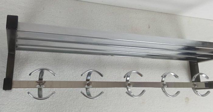 Kapstok - Gelakt en verchroomd staal - Vintage - industrieel, Antiek en Kunst, Antiek | Wandborden en Tegels