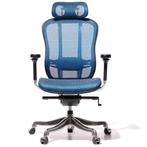 Bureaustoel Aaron mesh netweave blauw, Verzenden, Nieuw
