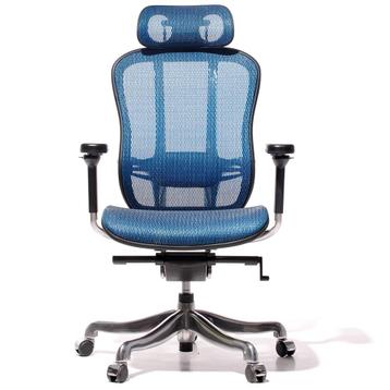 Bureaustoel Aaron mesh netweave blauw beschikbaar voor biedingen