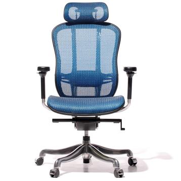 Bureaustoel Aaron mesh netweave blauw disponible aux enchères