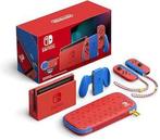 Nintendo Switch Console Set Mario Red & Blue Edition V2 (..., Games en Spelcomputers, Ophalen of Verzenden, Zo goed als nieuw