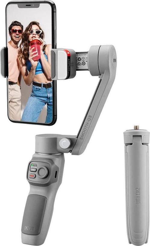 Gimbal Zhiyun Smooth-Q3 - Gimbal - 3-assig - Grijs, Audio, Tv en Foto, Overige Audio, Tv en Foto, Nieuw, Verzenden