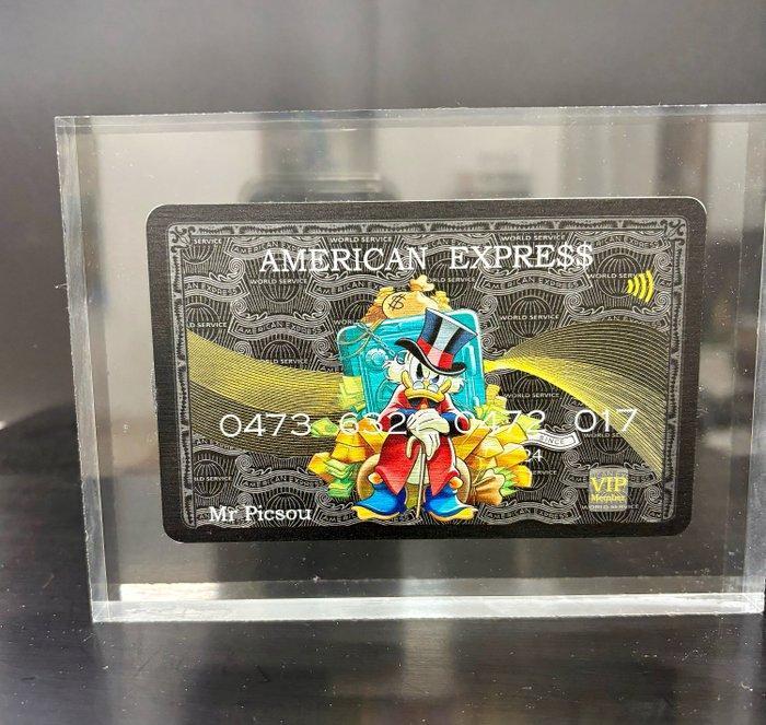 N.Nathan - Plexi Card Mr. Picsou, Antiquités & Art, Art | Objets design