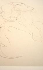 Gustav Klimt (1862-1918), after - Mädchenkopf mit, Antiek en Kunst