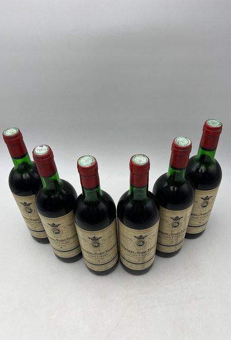 1977 Marquis de Saint Estèphe - Bordeaux, Saint-Estèphe,, Verzamelen, Wijnen