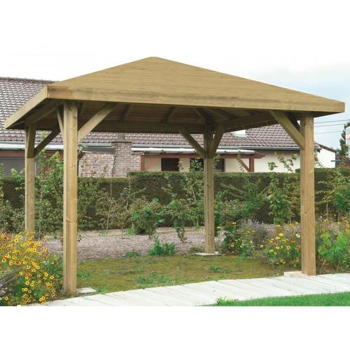 Paviljoen in hout - modulair geimpregneerd modulair 4372 x, Tuin en Terras, Tuinhuizen, Nieuw