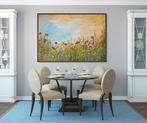 Irina Morisch - abstract floral painting- Poppies field 15-, Antiquités & Art