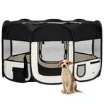 vidaXL Parc pliable pour chien avec sac de transport, Verzenden, Neuf