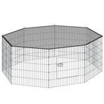 tectake Vrijloopren Hopper, met veiligheidsnet, Ø 145cm - zw, Dieren en Toebehoren, Verzenden, Nieuw