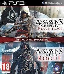 Assassins Creed IV Black Flag + Assassins Creed Rogue, Games en Spelcomputers, Games | Sony PlayStation 3, Zo goed als nieuw, Ophalen of Verzenden
