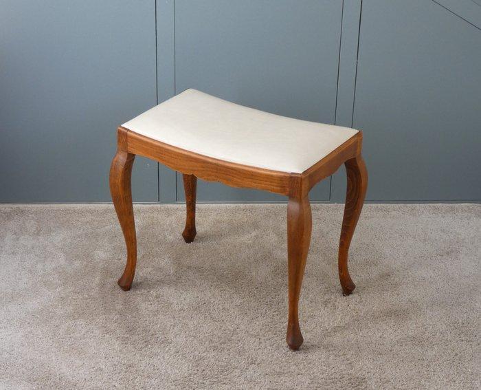 Tabouret - Tabouret de piano, petit canapé - Bois, cuir, Antiquités & Art, Curiosités & Brocante