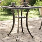 vidaXL Table de jardin bronze 53x53x53 cm aluminium, Neuf, Verzenden