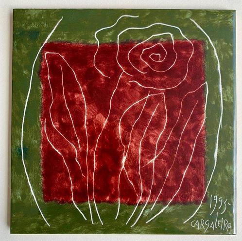 Manuel Cargaleiro (1927-2024) - Flor, Antiek en Kunst, Kunst | Schilderijen | Modern