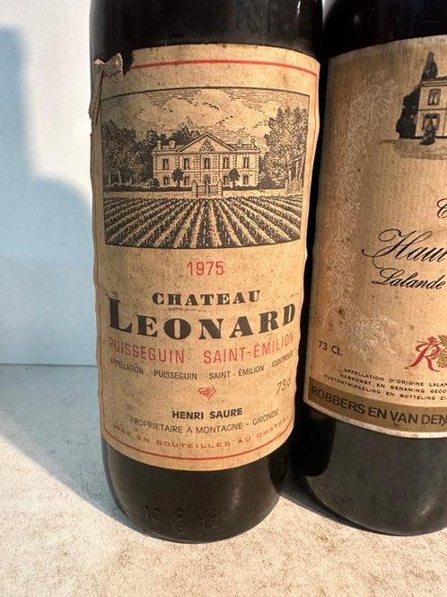 1975 Chateau Leonard 1978 Chateau Haut Chatain, 1979 Chateau, Verzamelen, Wijnen