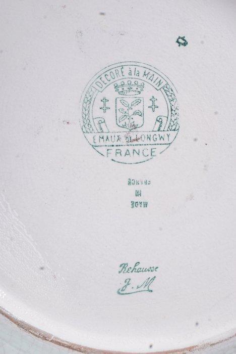 Émaux de Longwy - Wandbord - F.1641X CERF - Keramiek met, Antiek en Kunst, Antiek | Glaswerk en Kristal