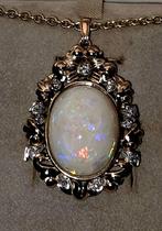 Hanger - 18 karaat Geel goud - 31.00ct. tw. Opaal - Diamant