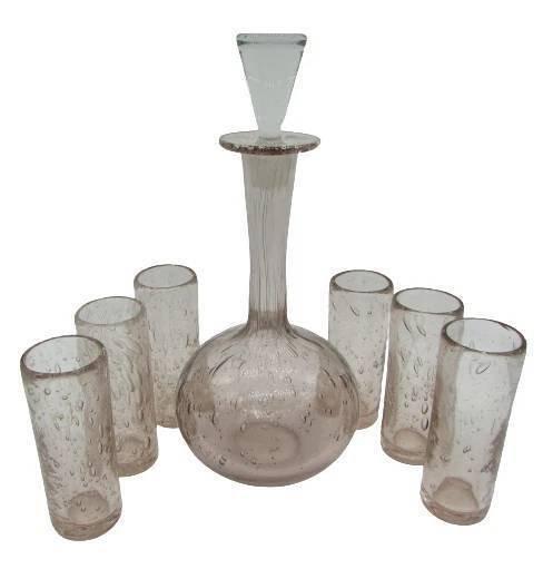 Biot - Drinkservies voor 6 (8) - Glas, Antiek en Kunst, Antiek | Glaswerk en Kristal
