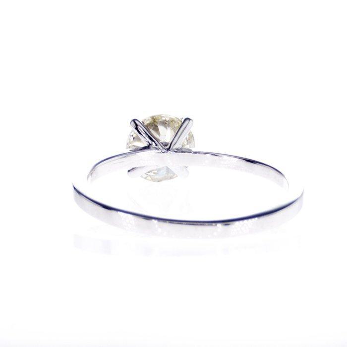 Zonder Minimumprijs - Verlovingsring - 14 karaat Witgoud -, Handtassen en Accessoires, Antieke sieraden