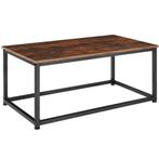 Salontafel Lynch - Industrieel hout donker, rustiek, Maison & Meubles, Tables | Tables de salon, Verzenden
